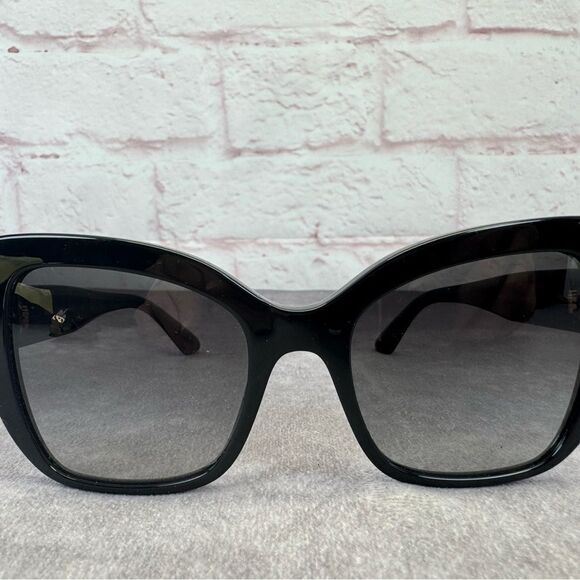 Dolce & Gabbana DG4348 501/8G Womens Cat Eye Graduated Sunglasses Black 54mm - Picture 4 of 9